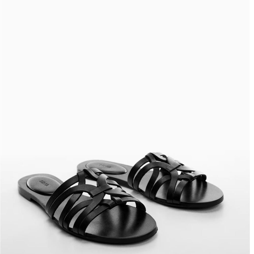 Mango Leather straps sandals